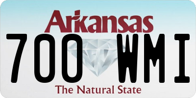 AR license plate 700WMI