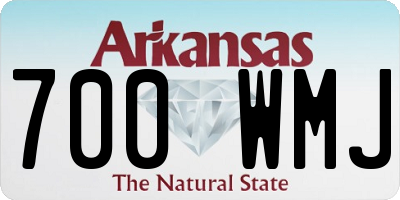 AR license plate 700WMJ
