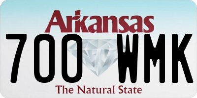 AR license plate 700WMK