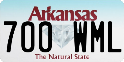 AR license plate 700WML