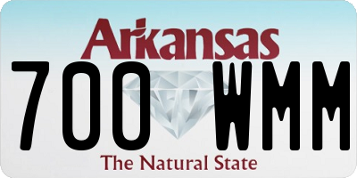 AR license plate 700WMM