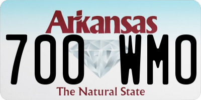 AR license plate 700WMO