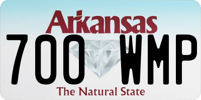 AR license plate 700WMP