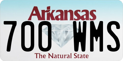 AR license plate 700WMS