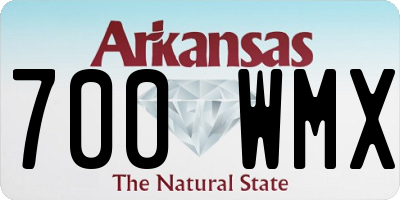 AR license plate 700WMX