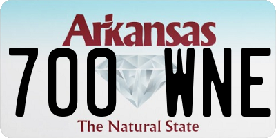 AR license plate 700WNE