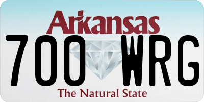 AR license plate 700WRG