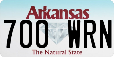 AR license plate 700WRN