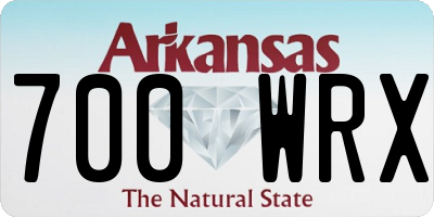 AR license plate 700WRX