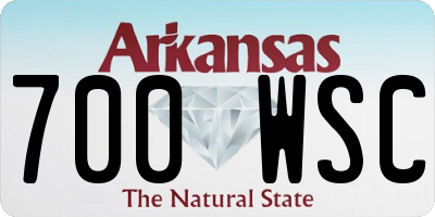 AR license plate 700WSC