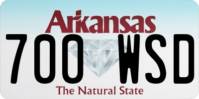 AR license plate 700WSD