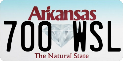 AR license plate 700WSL