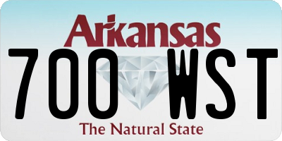 AR license plate 700WST
