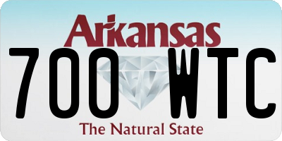 AR license plate 700WTC