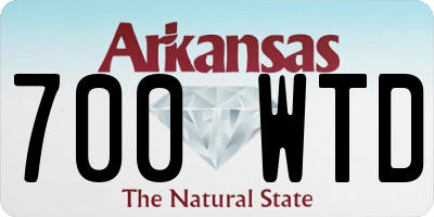 AR license plate 700WTD