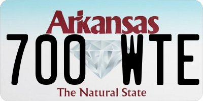 AR license plate 700WTE
