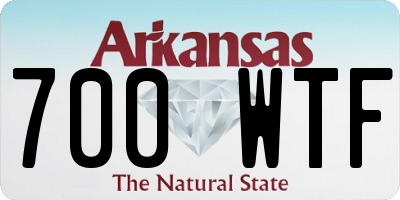 AR license plate 700WTF