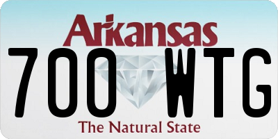 AR license plate 700WTG