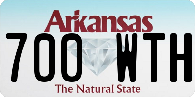AR license plate 700WTH