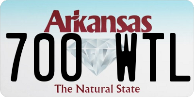 AR license plate 700WTL
