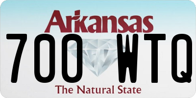 AR license plate 700WTQ