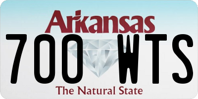 AR license plate 700WTS