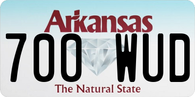 AR license plate 700WUD
