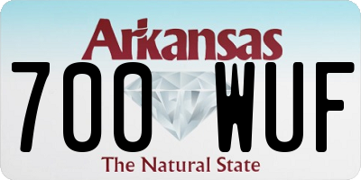 AR license plate 700WUF
