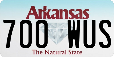 AR license plate 700WUS