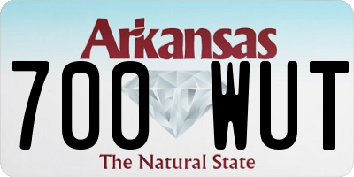 AR license plate 700WUT