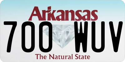 AR license plate 700WUV
