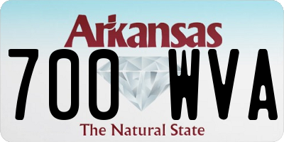 AR license plate 700WVA