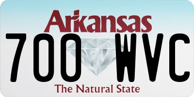 AR license plate 700WVC