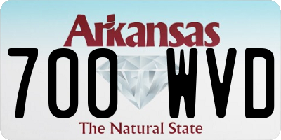 AR license plate 700WVD