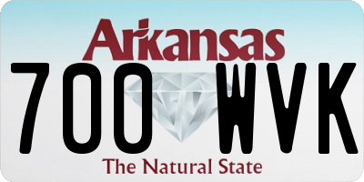 AR license plate 700WVK