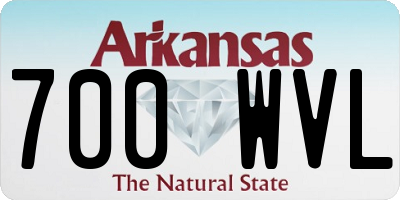 AR license plate 700WVL