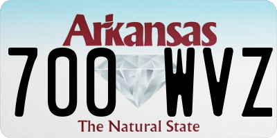 AR license plate 700WVZ