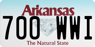 AR license plate 700WWI