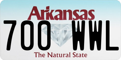 AR license plate 700WWL