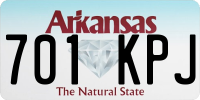 AR license plate 701KPJ