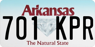 AR license plate 701KPR