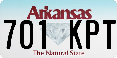 AR license plate 701KPT