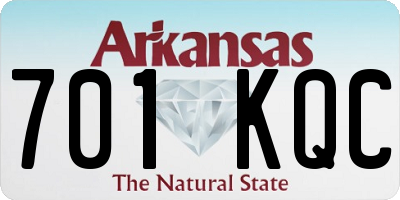 AR license plate 701KQC
