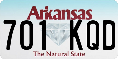 AR license plate 701KQD