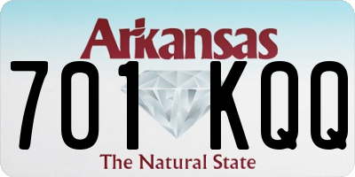 AR license plate 701KQQ