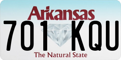AR license plate 701KQU