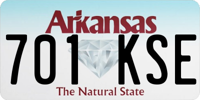 AR license plate 701KSE