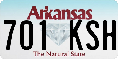 AR license plate 701KSH