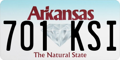 AR license plate 701KSI