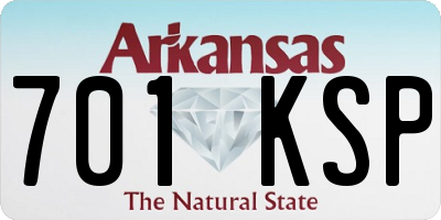 AR license plate 701KSP